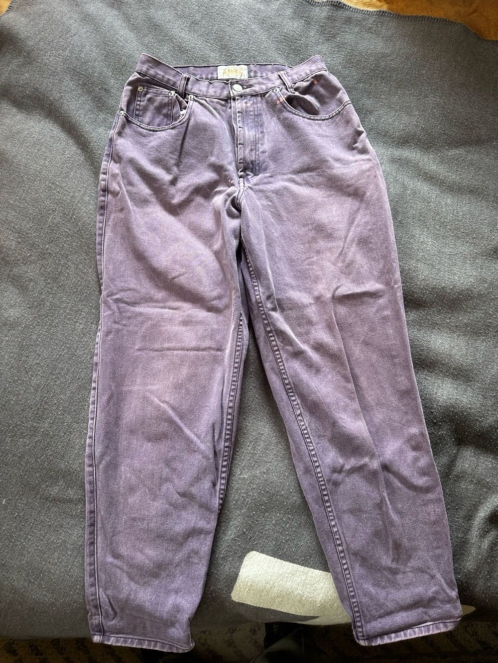 Purple High-Waist Vintage Style Jeans